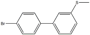 4'-溴-3-(甲硫基)-1,1'-联苯 结构式