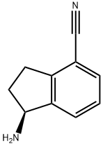 (S)-1-氨基-2,3-二氢-1H-茚-4-甲腈盐酸盐 结构式