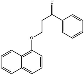 3-(1-萘氧基)苯丙酮 结构式
