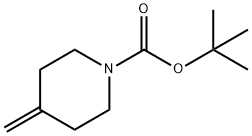 N-Boc-4-亚甲基哌啶 结构式