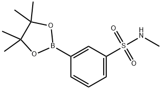 N-甲基-3-(4,4,5,5-四甲基-1,3,2-二噁硼戊环-2-基)苯磺酰胺 结构式