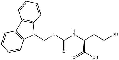 Nα-(9-芴甲氧羰基)-L-高半胱氨酸 结构式