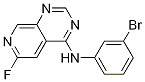 N-(3-溴苯基)-6-氟-吡啶并[3,4-D]嘧啶-4-胺 结构式