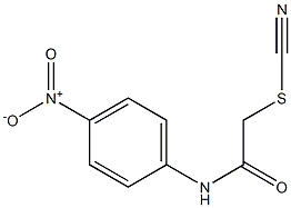 N-(4-硝基苯基)-2-硫氰基乙酰胺 结构式