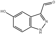 5-羟基-3-(1H)吲唑甲醛 结构式