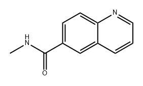 N-甲基喹啉-6-甲酰胺 结构式