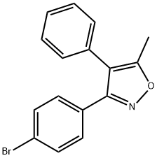 3-(4-溴苯基)-5-甲基-4-苯基异噁唑 结构式