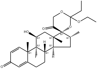 地塞米松17α,21-原丙酸乙酯 结构式