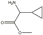 2-氨基-2-环丙基乙酸甲酯 结构式