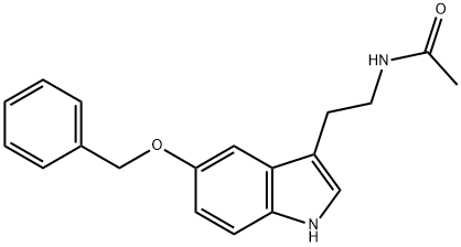 N-乙酰基-5-苄氧基色胺 结构式
