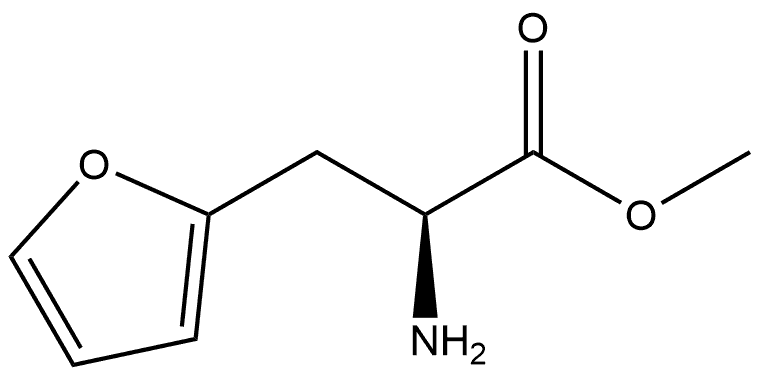 (S)-2-氨基-3-(呋喃-2-基)丙酸甲酯 结构式