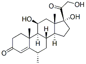 6α-甲基氢化可的松 结构式