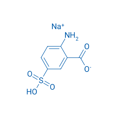 5-硫-2-氨基苯甲酸钠 结构式
