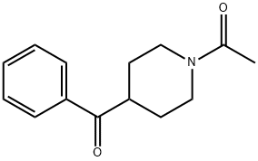1-乙酰-4-苯甲酰哌啶 结构式