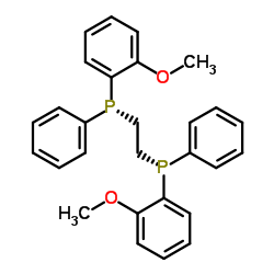 (1R,2R)-双[(2-甲氧基苯基)苯基膦基]乙烷 结构式