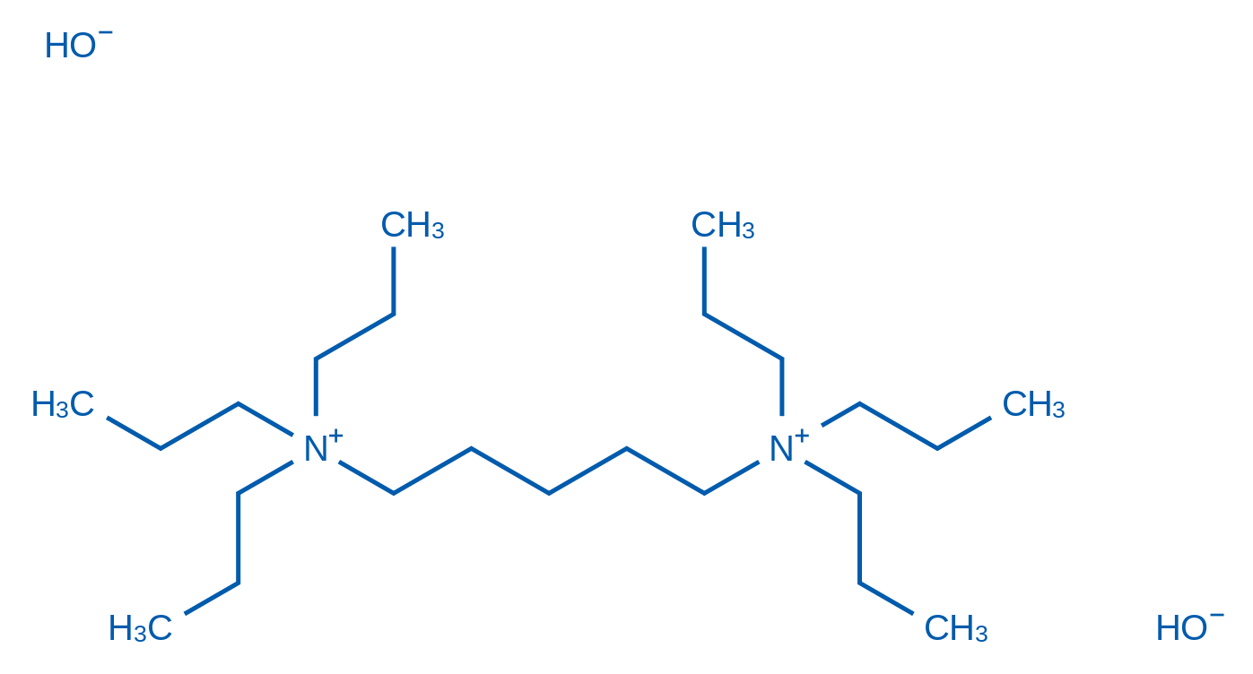 N1,N1,N1,N5,N5,N5-六丙基戊烷-1,5-二铵氢氧化物 结构式