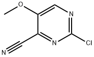2-氯-5-甲氧基嘧啶-4-炳腈 结构式