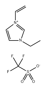 1-乙烯基-3-乙基咪唑三氟甲磺酸盐 结构式