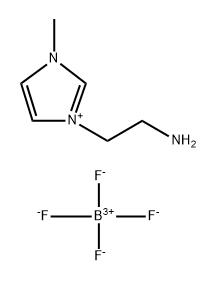 1-胺乙基-3-甲基咪唑四氟硼酸盐 结构式