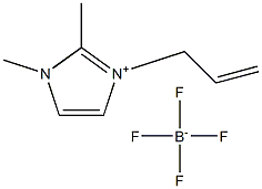 1-烯丙基-2,3-二甲基咪唑四氟硼酸盐 结构式