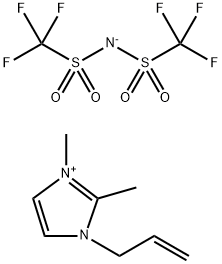 1-烯丙基-2,3-二甲基咪唑双三氟甲磺酰亚胺盐 结构式