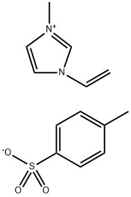 1-乙烯基-3-甲基咪唑对甲苯磺酸盐 结构式