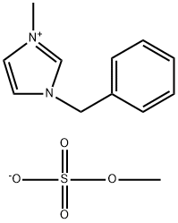 1-苄基-3-甲基咪唑硫酸甲酯盐 结构式