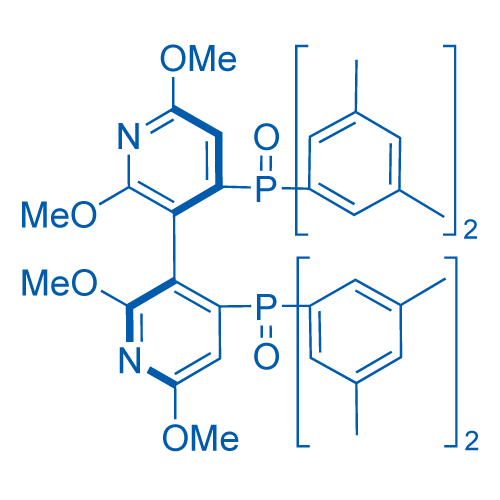 (R)-4,4'-双(二-3,5-二甲苯基磷酰基)-2,2',6,6'-四甲氧基-3,3'-联吡啶 结构式