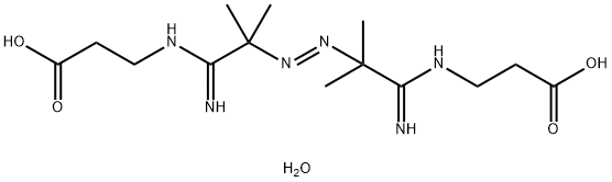 2,2'-偶氮双[N-(2-羧乙基)-2-甲基丙脒]四水合物 结构式