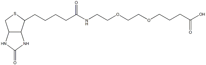 α-生物素-Ω-羧基聚乙二醇 结构式