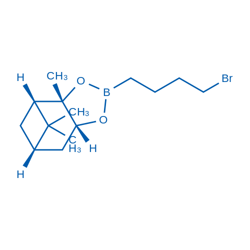 4-溴丁基硼酸 (1S,2S,3R,5S)-(+)-2,3-频哪酯 结构式