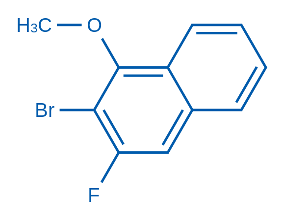 2-溴-3-氟-1-甲氧基萘 结构式