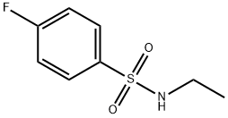 N-乙基-4-氟苯磺酰胺 结构式