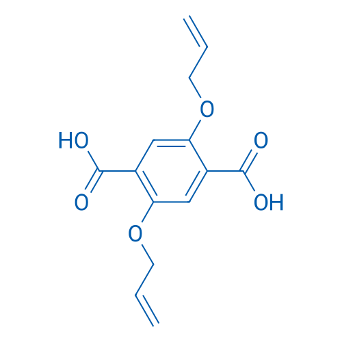 2,5-双(烯丙氧基)对苯二甲酸 结构式