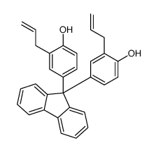4-[9-(4-hydroxy-3-prop-2-enylphenyl)fluoren-9-yl]-2-prop-2-enylphenol 结构式