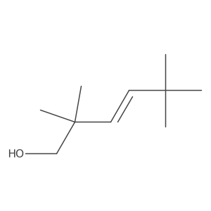 (E)-2,2,5,5-tetramethylhex-3-en-1-ol 结构式