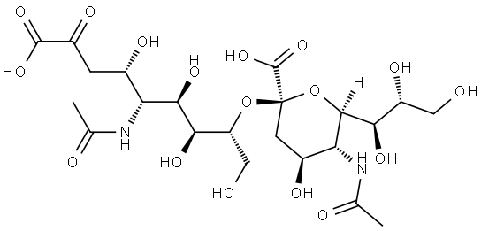 N-乙酰神经氨酸二聚体α(2-8) 结构式