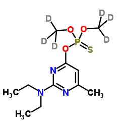 氘代甲基嘧啶磷-D6 结构式
