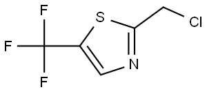 2-(氯甲基)-5-(三氟甲基)噻唑 结构式