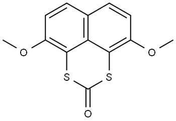 4,9-二甲氧基萘并[1,8-de][1,3]二噻英-2-酮 结构式
