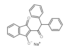 敌鼠钠盐 结构式