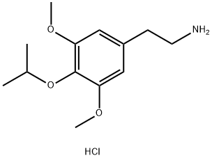 2-(4-异丙氧基-3,5-二甲氧基苯基)乙烷-1-胺盐酸盐 结构式
