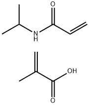 聚(N-异丙基丙烯酰胺-co-甲基丙烯酸) 结构式