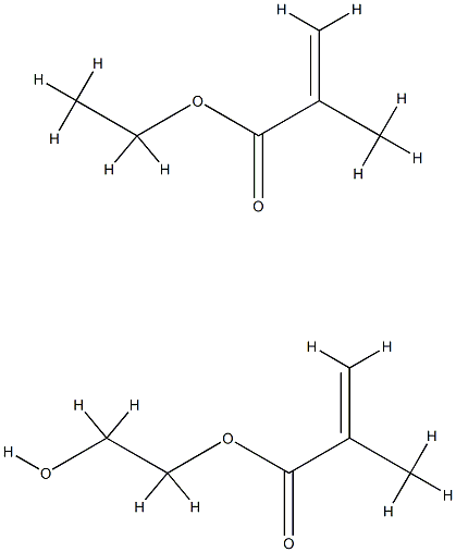 甲基丙烯酸乙酯-甲基丙烯酸2-羟基乙基酯共聚物 结构式