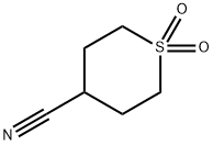 四氢-2H-噻喃-4-甲腈 1,1-二氧化物 结构式