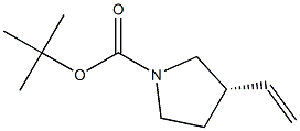(S)-3-乙烯基吡咯烷-1-羧酸叔丁酯 结构式