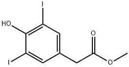 4-羟基-3,5-二碘苯乙酸甲酯 结构式