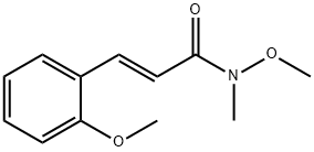 (2E)-N-甲氧基-3-(2-甲氧基苯基)-N-甲基丙-2-烯酰胺 结构式