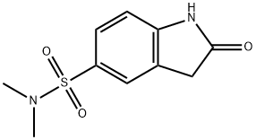 N,N-二甲基-2-氧代吲哚啉-5-磺酰胺 结构式