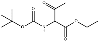 2-(BOC-氨基)-3-氧代丁酸乙酯 结构式